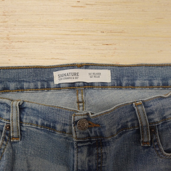 Mens Levi Strauss Signature S61 Relaxed Fit Jeans Men’s 36x30 Blue Denim - Picture 5 of 7